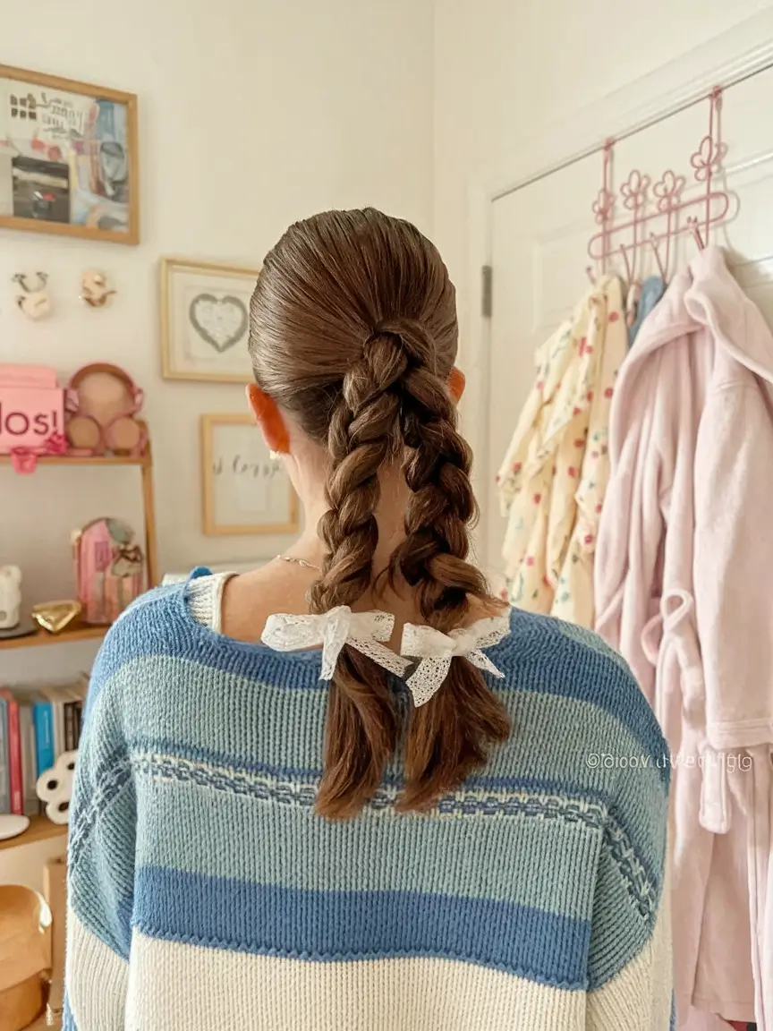 Fall Hairstyle for Medium Hair 2025: 27 Trendy Looks with Braids, Bows & Clips