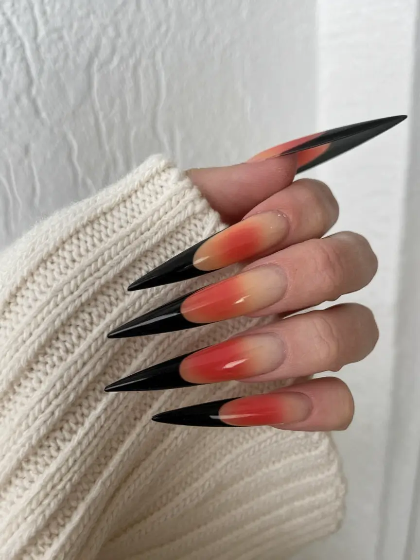 Fall Stiletto Nails 2025: Trendy Designs in Green, Orange, Matte & More
