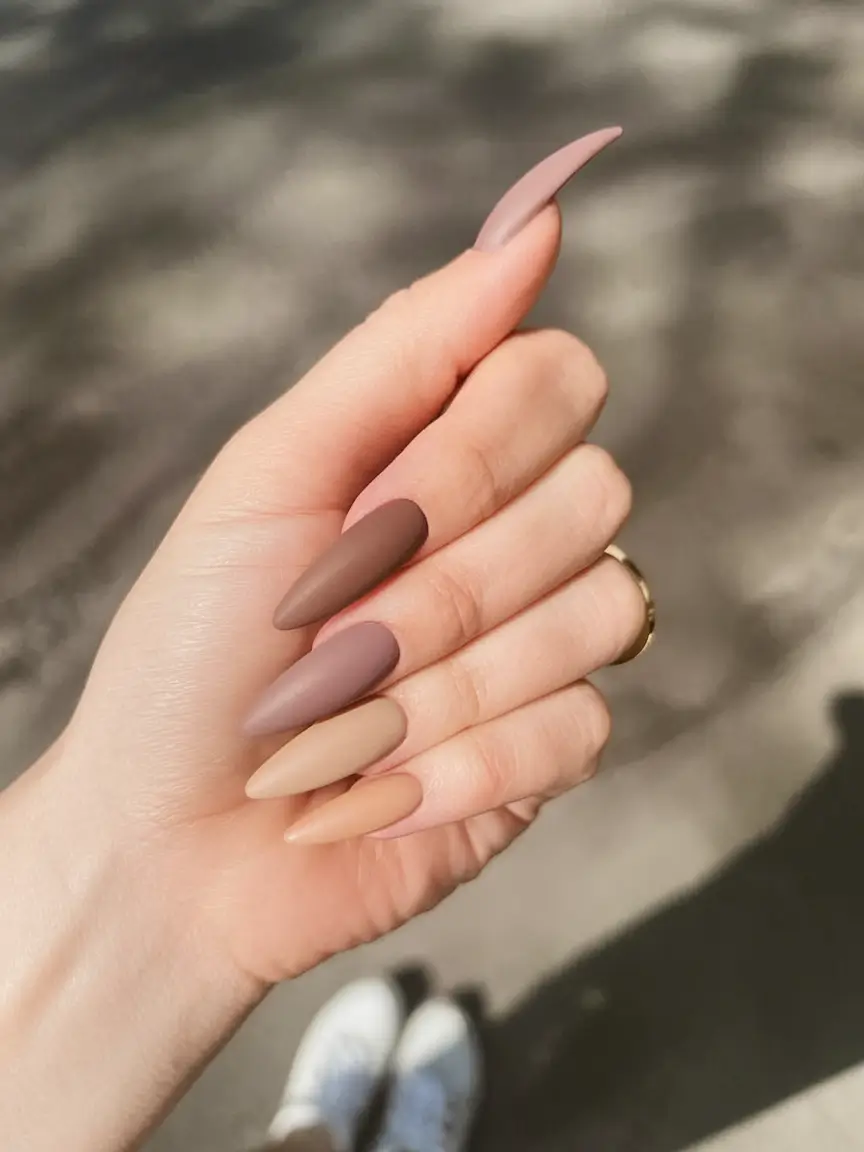 Fall Stiletto Nails 2025: Trendy Designs in Green, Orange, Matte & More