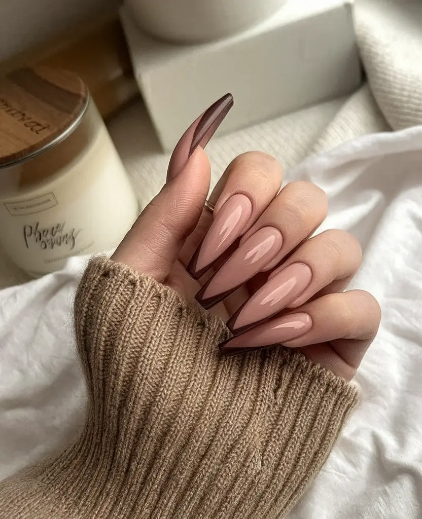Fall Stiletto Nails 2025: Trendy Designs in Green, Orange, Matte & More