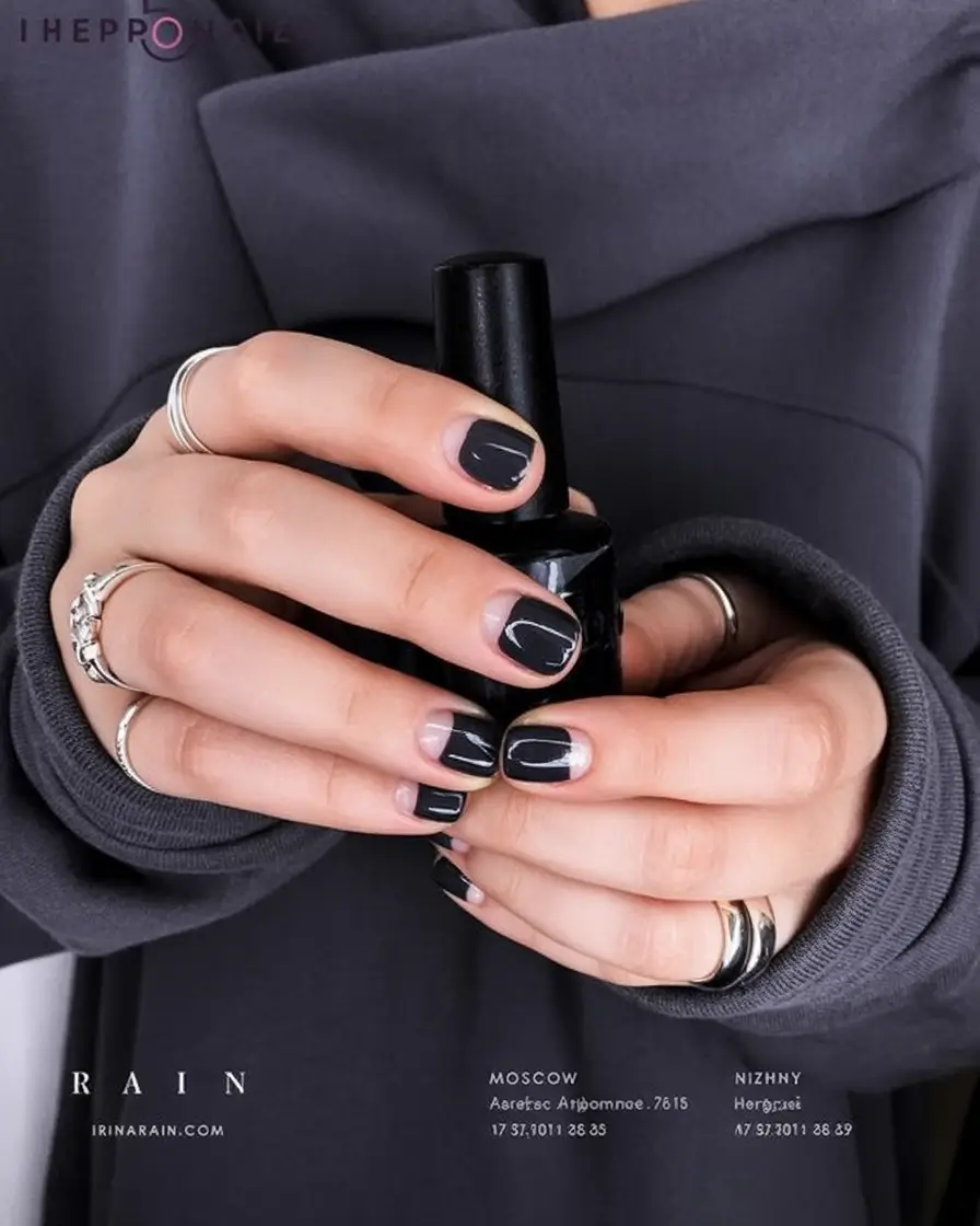 Black Fall Nails 2025: 27 Inspiring Designs for Almond, Square & Short Nails This Season