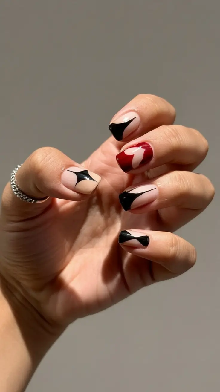 Black Fall Nails 2025: 27 Inspiring Designs for Almond, Square & Short Nails This Season