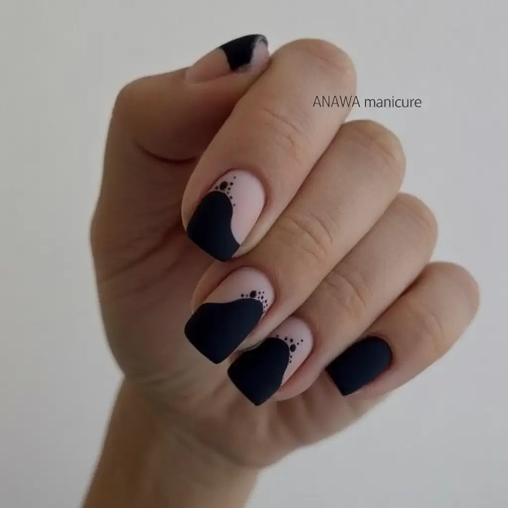 Black Fall Nails 2025: 27 Inspiring Designs for Almond, Square & Short Nails This Season