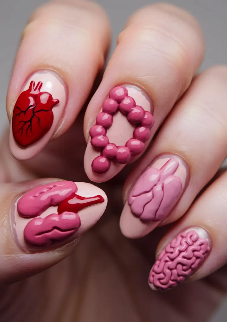 Fall 3D Nail Art 2025: The Most Creative Autumn Nail Designs with 3D Details