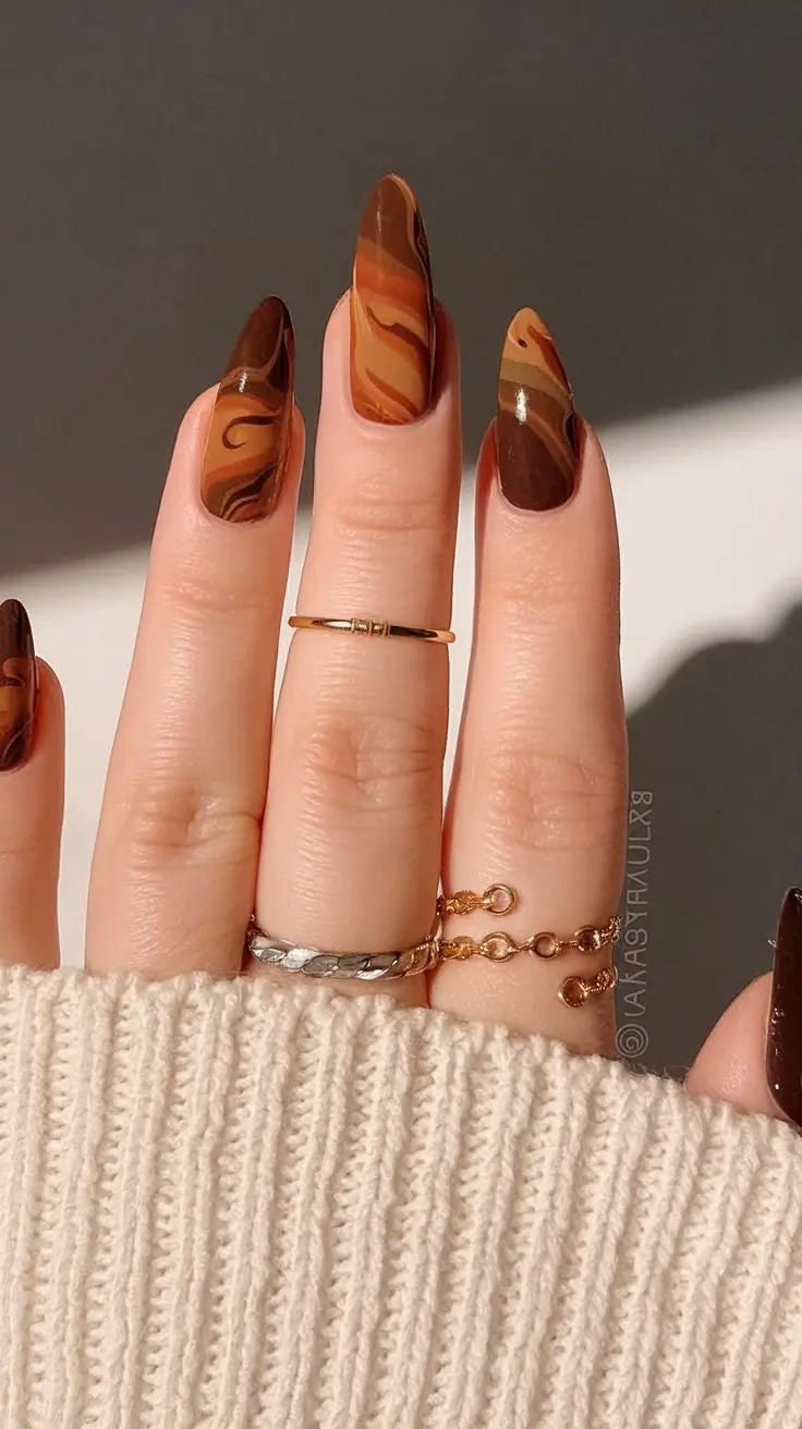 Fall Almond Nails 2025: 28+ Trendy Designs for Every Mood and Skin Tone