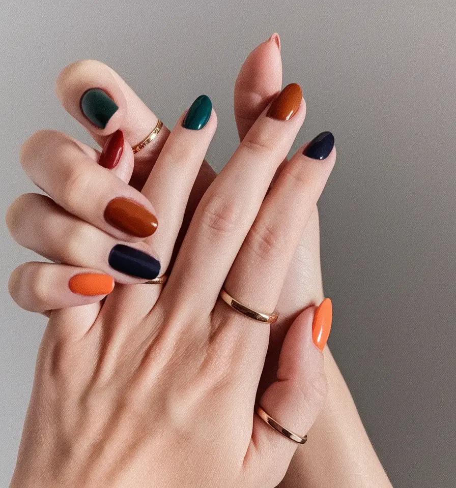 Fall Color-Block Nails 2025: Trendy Manicure Ideas for Bold Autumn Style