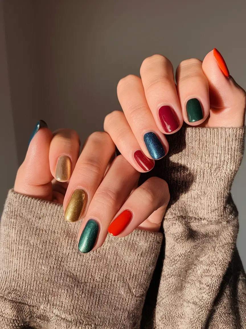 Fall Color-Block Nails 2025: Trendy Manicure Ideas for Bold Autumn Style