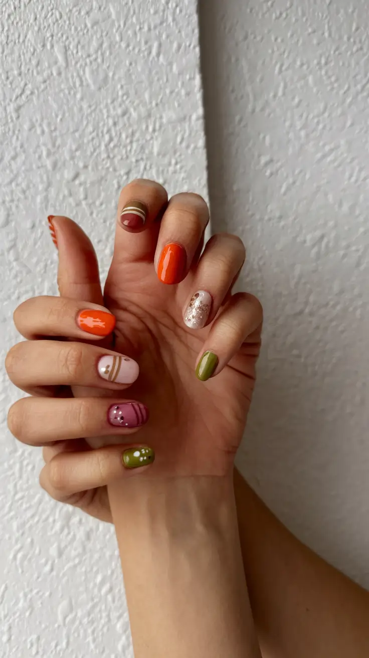 Fall Color-Block Nails 2025: Trendy Manicure Ideas for Bold Autumn Style