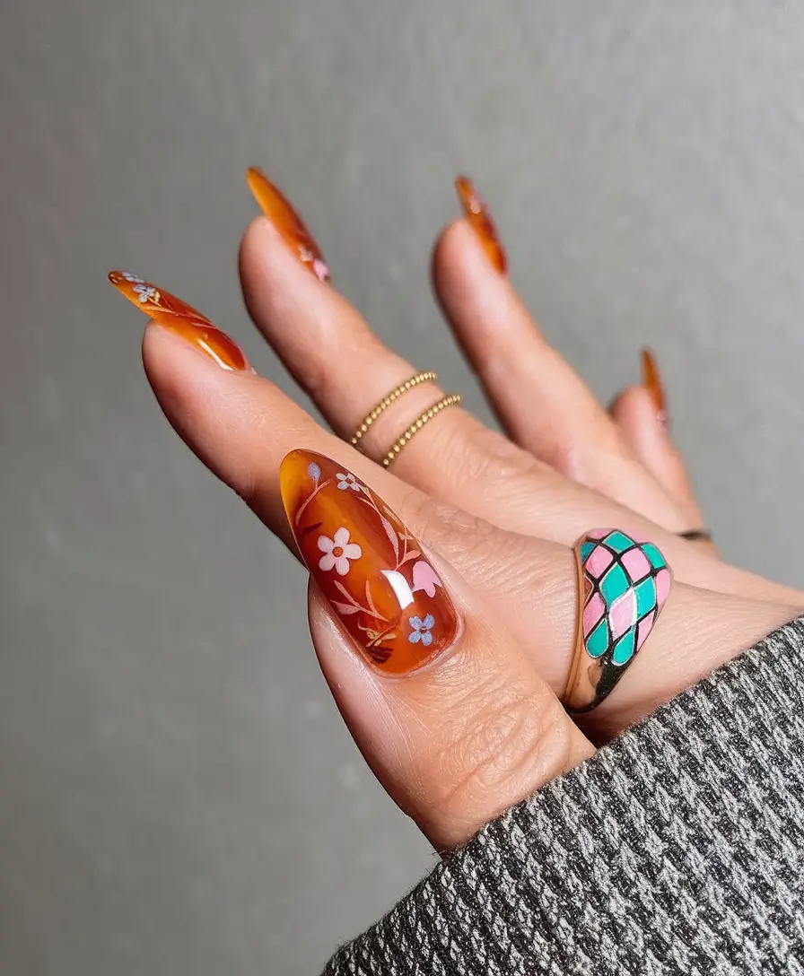 Fall Nails Oval Shape 2025: 27 Trendy Designs for a Cozy, Stylish Season