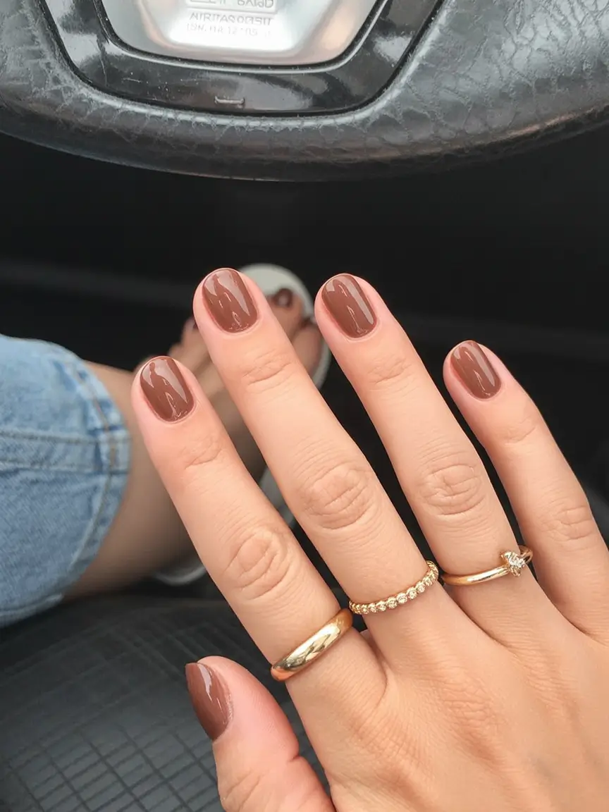 Brown Fall Nails 2025: Stylish Designs, Shapes & Ideas for Cozy Season