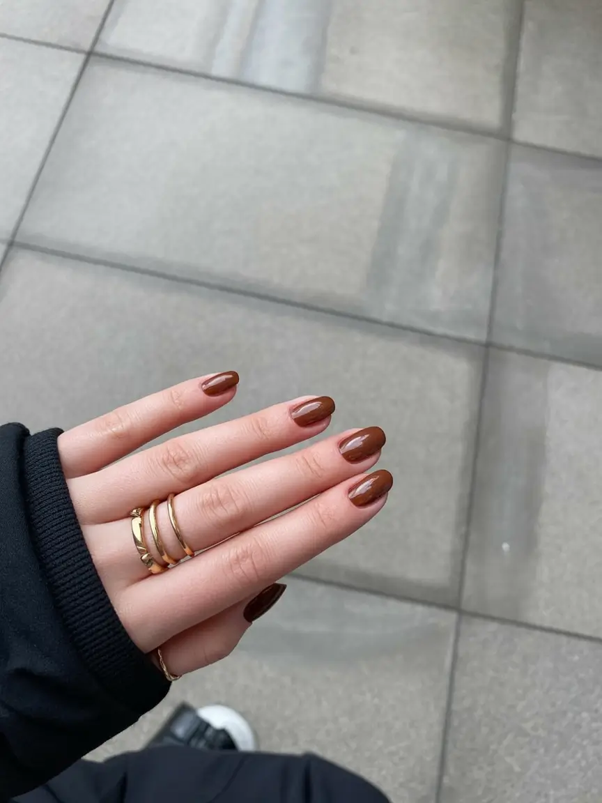 Brown Fall Nails 2025: Stylish Designs, Shapes & Ideas for Cozy Season