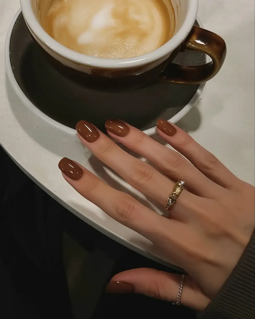 Brown Fall Nails 2025: Stylish Designs, Shapes & Ideas for Cozy Season