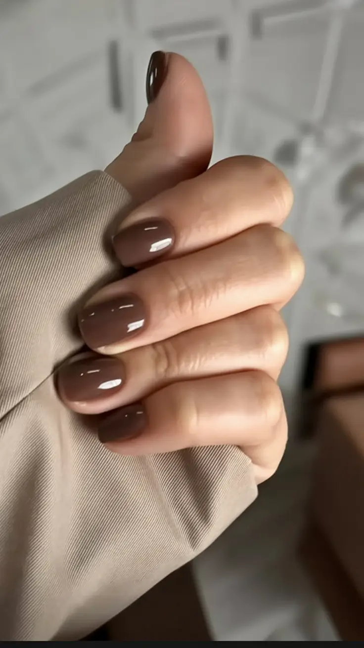 Brown Fall Nails 2025: Stylish Designs, Shapes & Ideas for Cozy Season