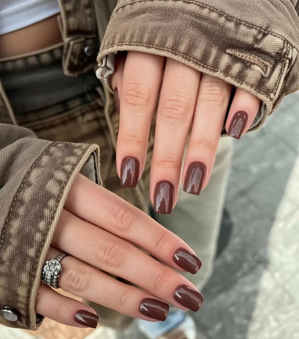 Brown Fall Nails 2025: Stylish Designs, Shapes & Ideas for Cozy Season
