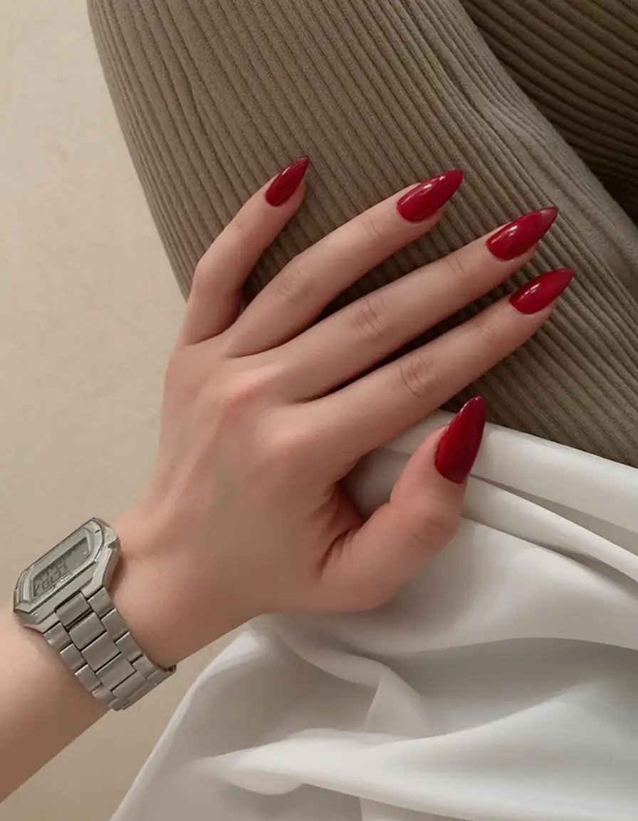 Long Fall Nails Trends 2025 – Acrylic, Almond & Coffin Ideas