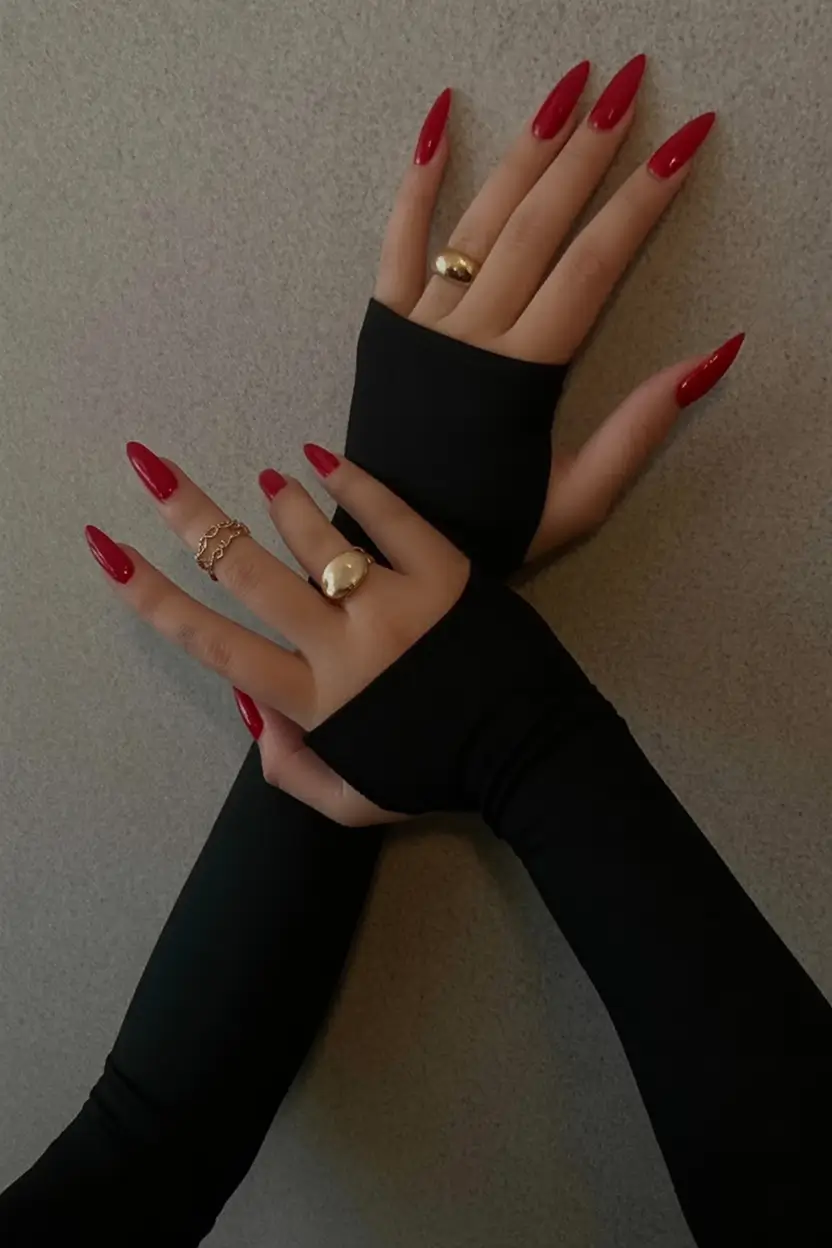 Long Fall Nails Trends 2025 – Acrylic, Almond & Coffin Ideas