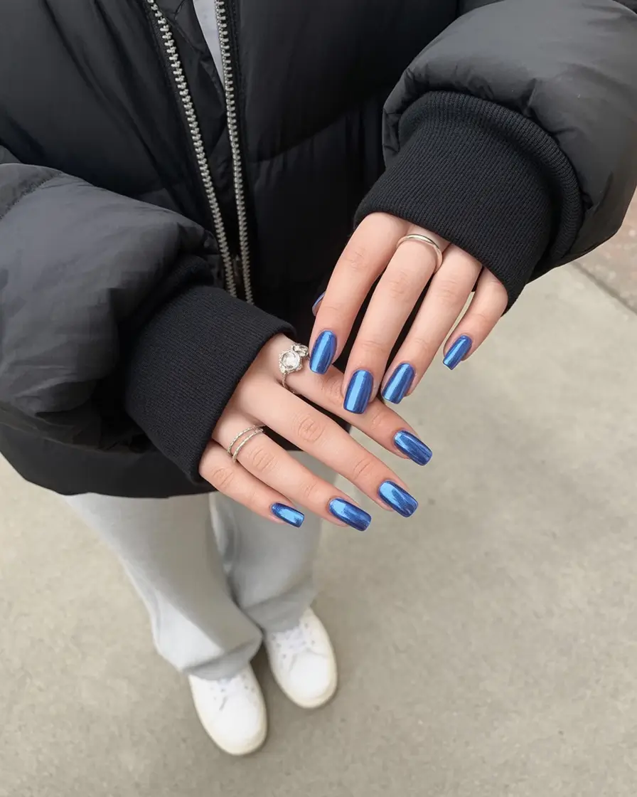 Long Fall Nails Trends 2025 – Acrylic, Almond & Coffin Ideas