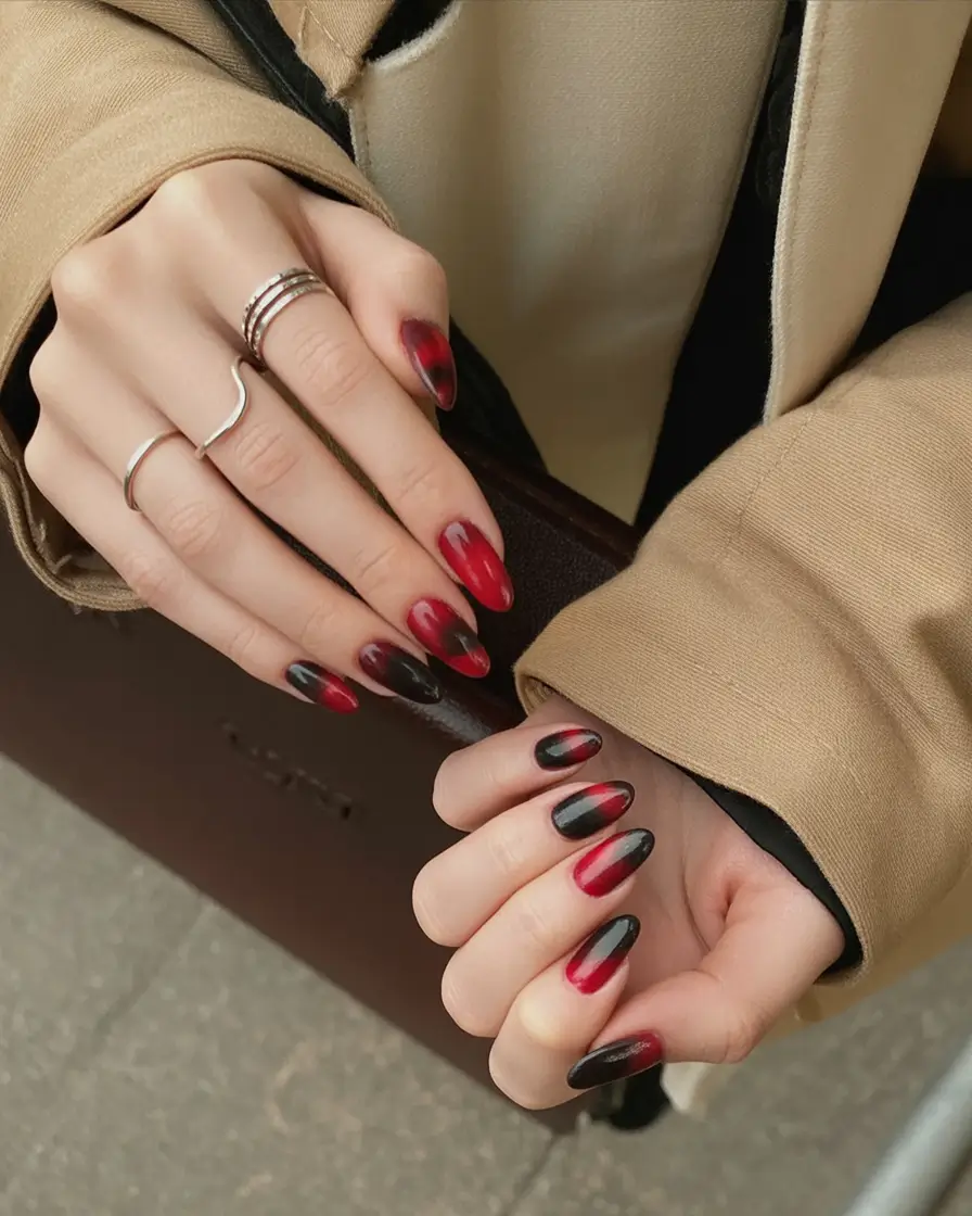 Long Fall Nails Trends 2025 – Acrylic, Almond & Coffin Ideas