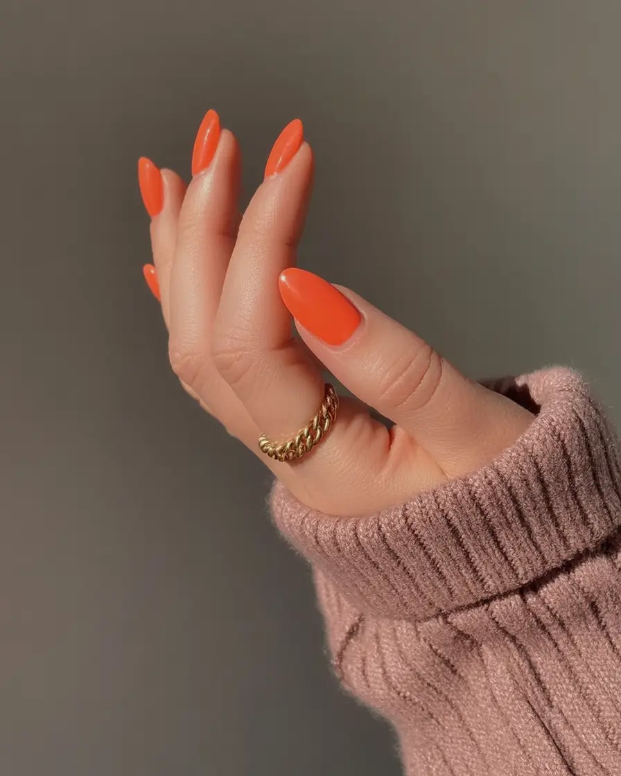 Long Fall Nails Trends 2025 – Acrylic, Almond & Coffin Ideas