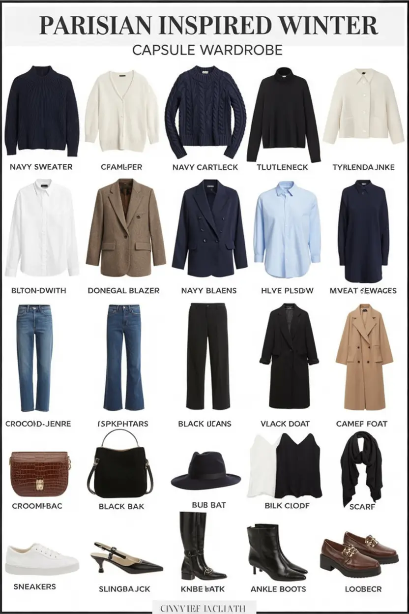 Winter Capsule Wardrobe Ideas 2025 / 2026: Timeless, Effortless & Chic Outfits for Every Occasion