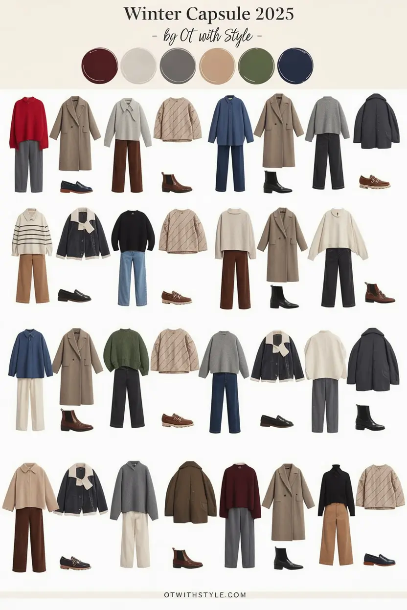 Winter Capsule Wardrobe Ideas 2025 / 2026: Timeless, Effortless & Chic Outfits for Every Occasion