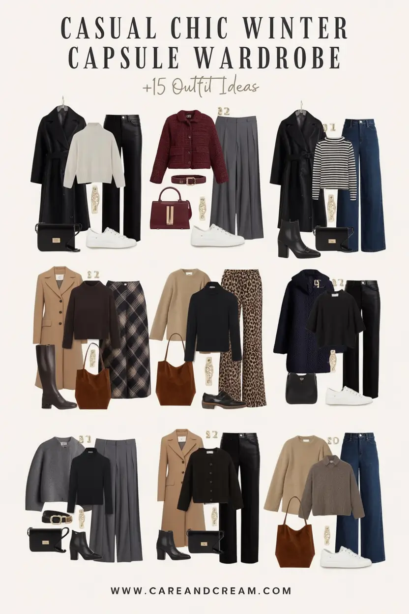 Winter Capsule Wardrobe Ideas 2025 / 2026: Timeless, Effortless & Chic Outfits for Every Occasion