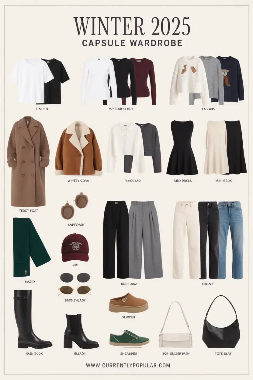Winter Capsule Wardrobe Ideas 2025 / 2026: Timeless, Effortless & Chic Outfits for Every Occasion