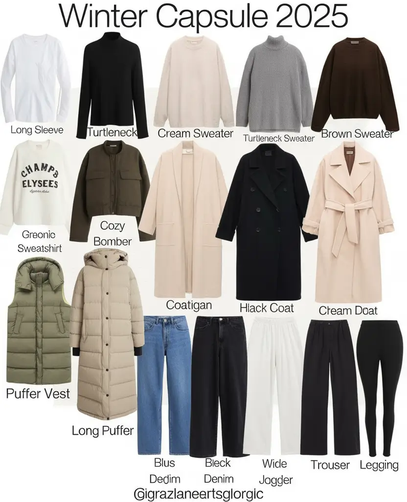 Winter Capsule Wardrobe Ideas 2025 / 2026: Timeless, Effortless & Chic Outfits for Every Occasion