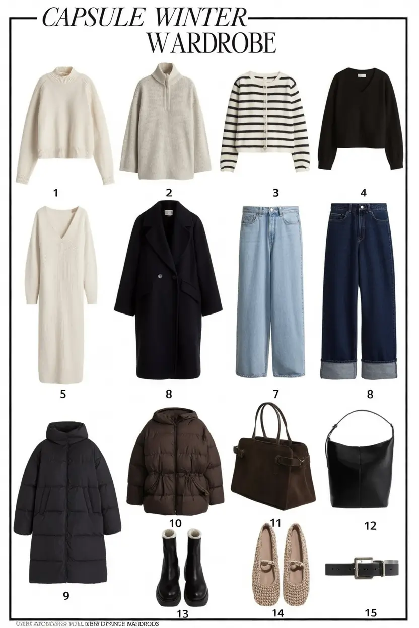 Winter Capsule Wardrobe Ideas 2025 / 2026: Timeless, Effortless & Chic Outfits for Every Occasion