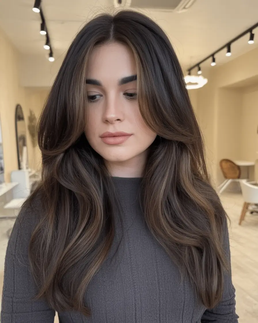 Winter Trending Hair Colors Ideas 2025–2026: Soft Brunettes, Honey Balayage & Chic Seasonal Shades