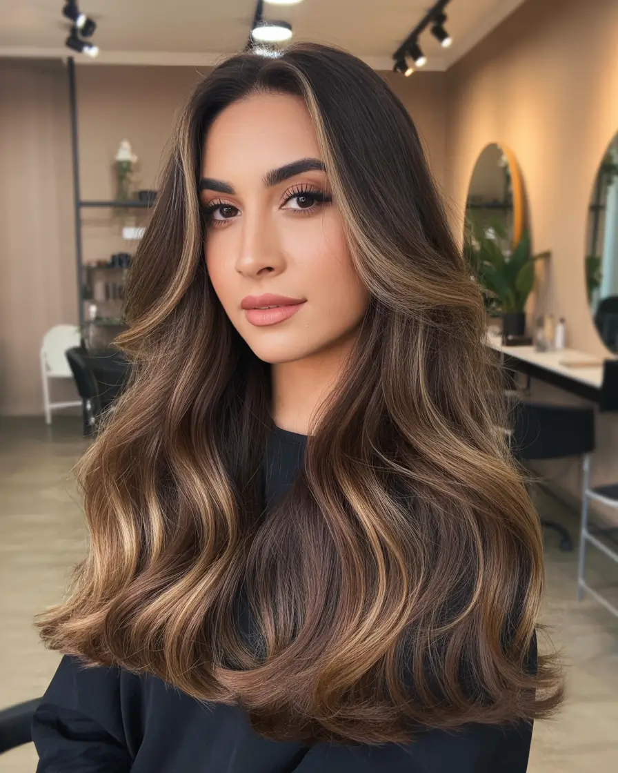 Winter Trending Hair Colors Ideas 2025–2026: Soft Brunettes, Honey Balayage & Chic Seasonal Shades