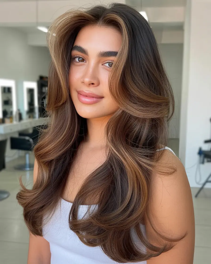 Winter Trending Hair Colors Ideas 2025–2026: Soft Brunettes, Honey Balayage & Chic Seasonal Shades