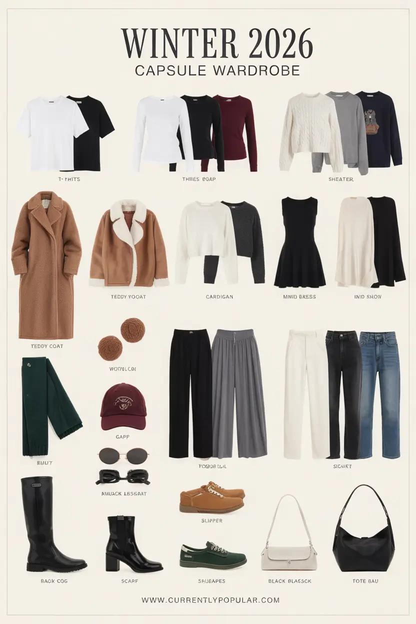 Chic Capsule Wardrobe Outfits 2026 — Minimalist & Seasonal Style Ideas