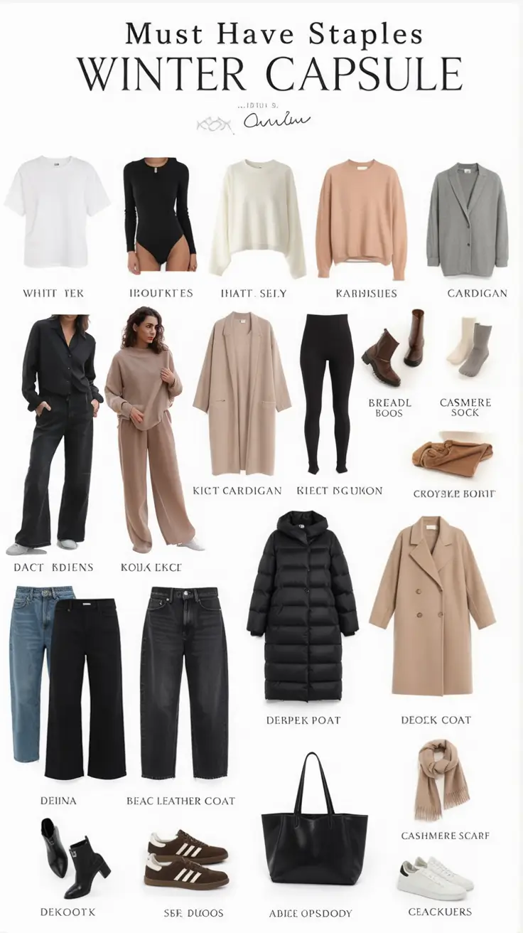 Chic Capsule Wardrobe Outfits 2026 — Minimalist & Seasonal Style Ideas