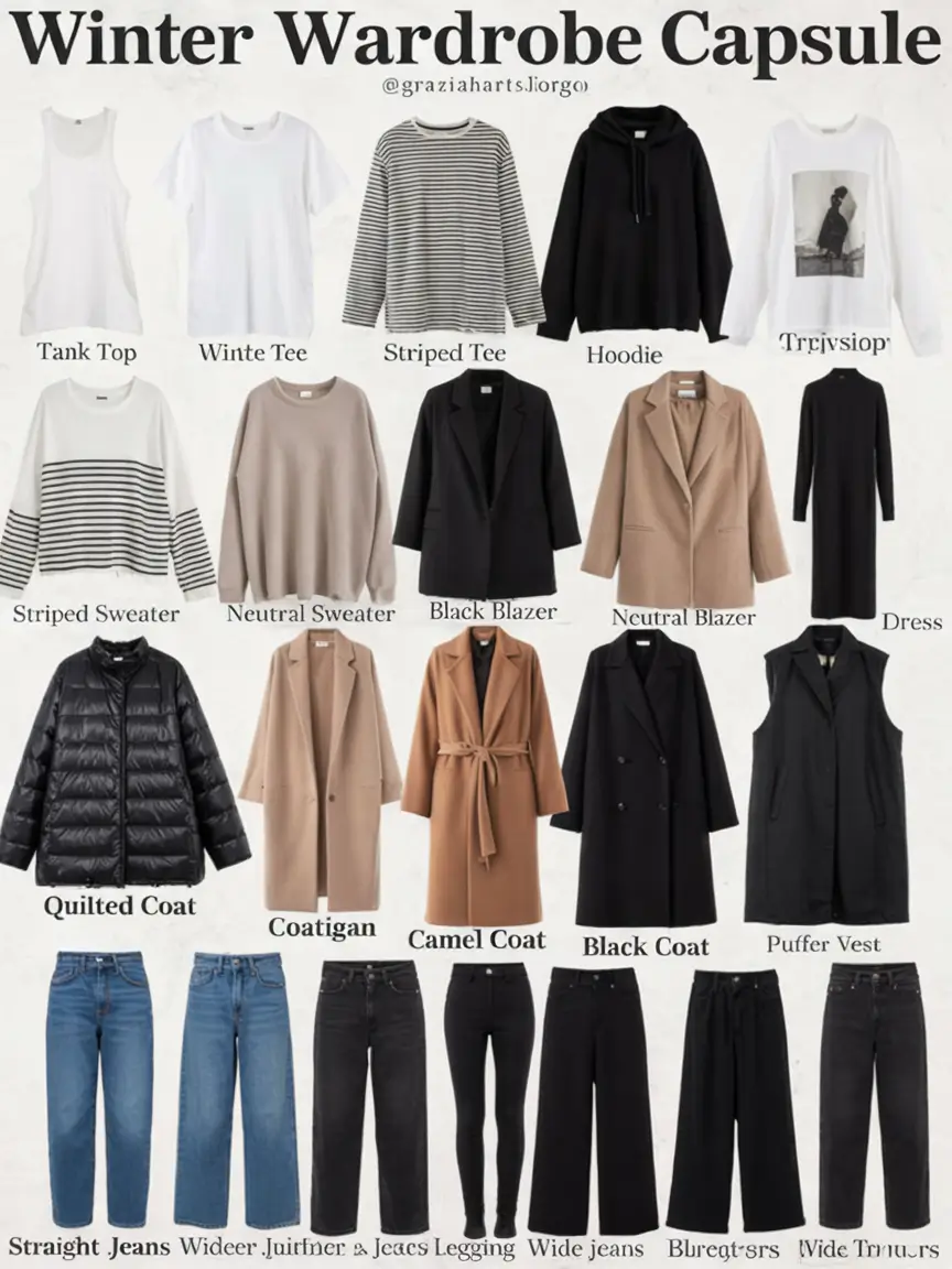 Chic Capsule Wardrobe Outfits 2026 — Minimalist & Seasonal Style Ideas
