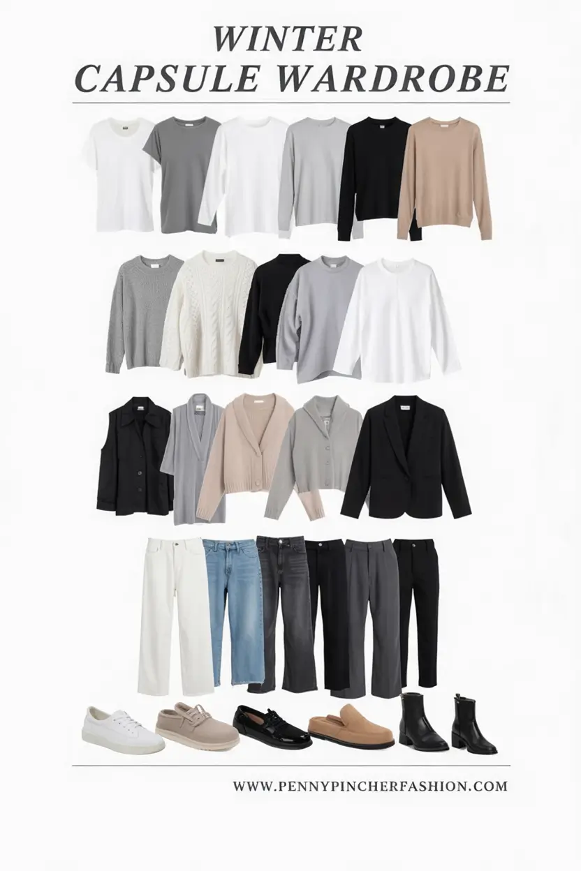 Chic Capsule Wardrobe Outfits 2026 — Minimalist & Seasonal Style Ideas
