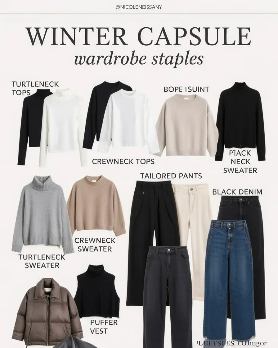Chic Capsule Wardrobe Outfits 2026 — Minimalist & Seasonal Style Ideas