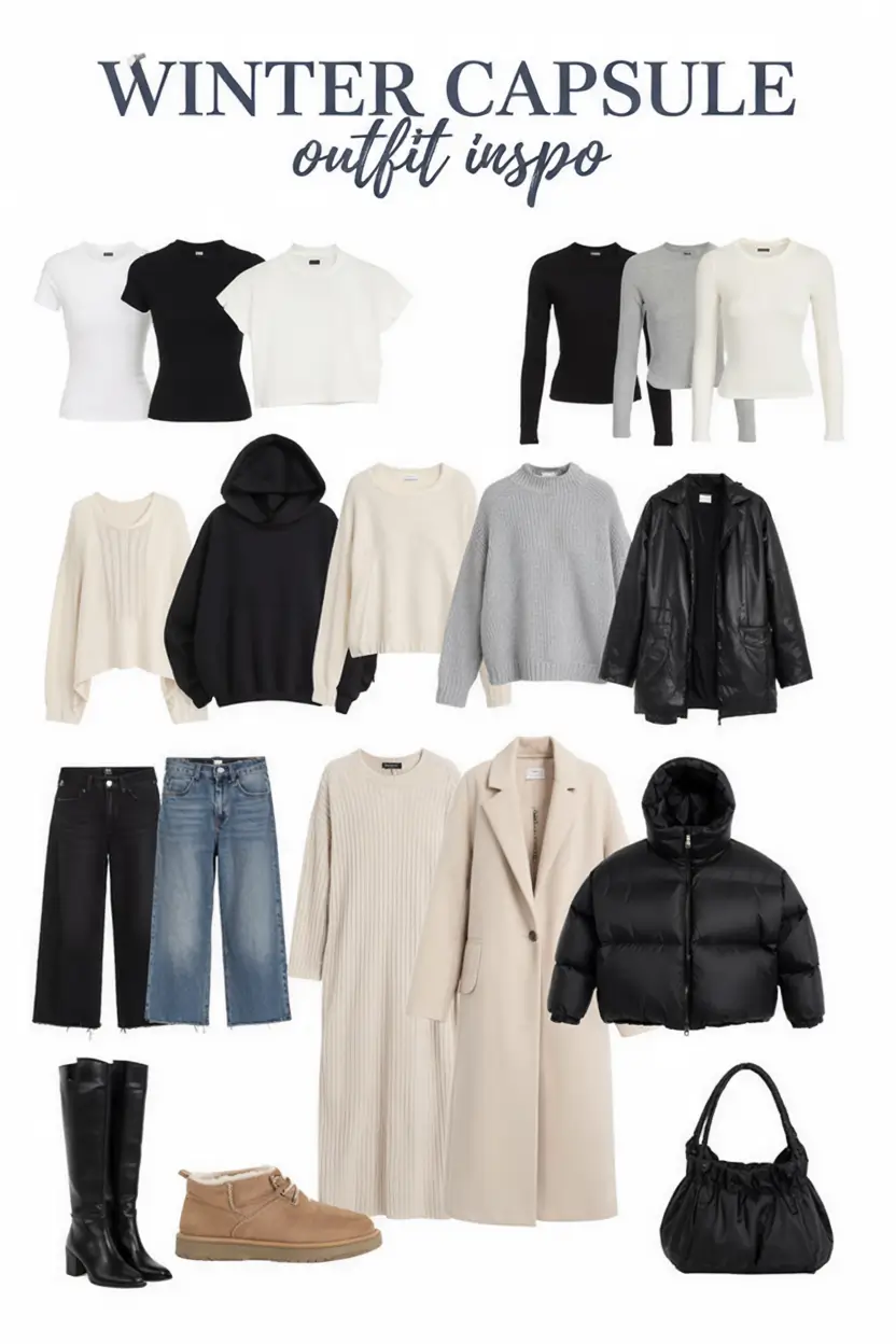 Chic Capsule Wardrobe Outfits 2026 — Minimalist & Seasonal Style Ideas