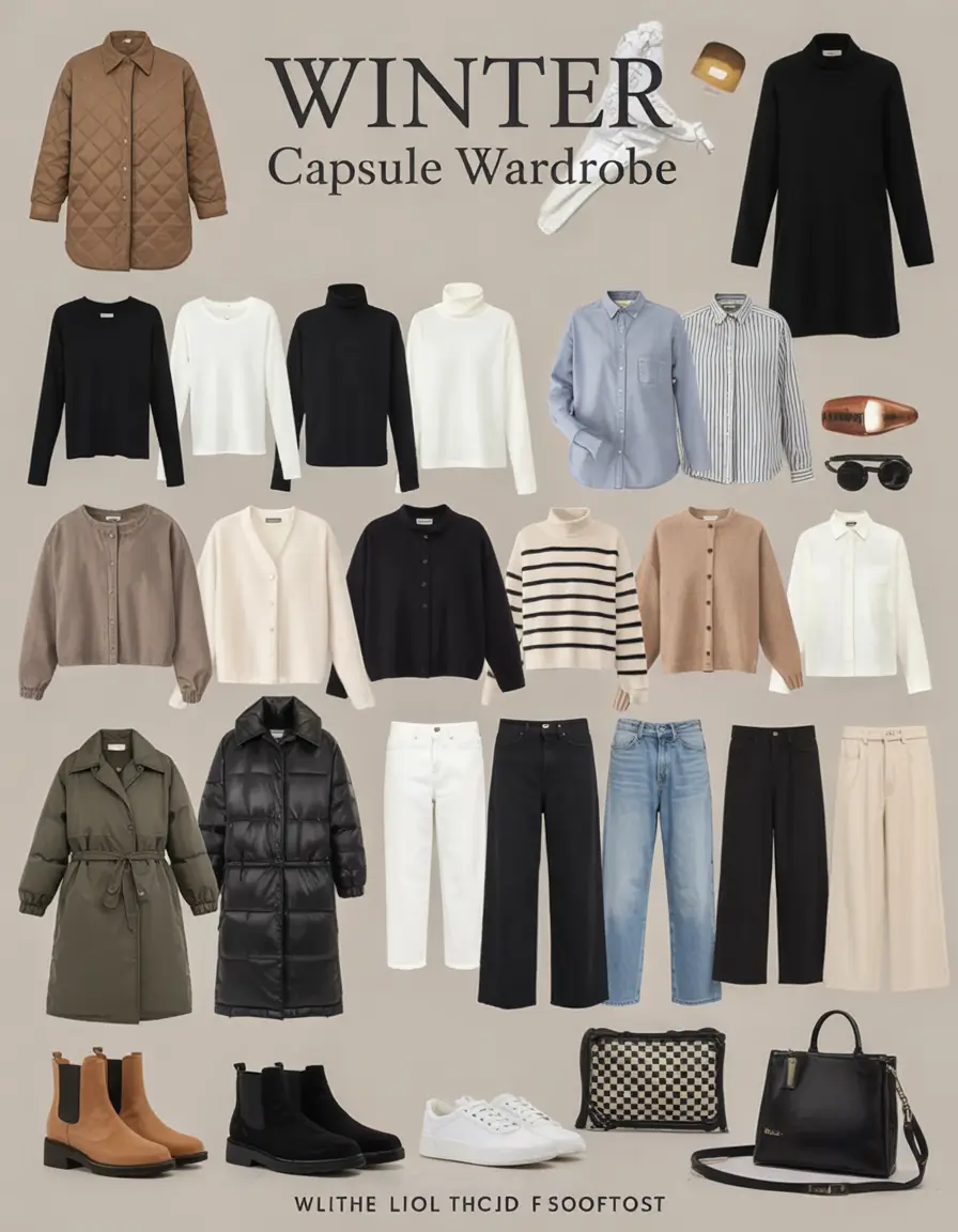 Chic Capsule Wardrobe Outfits 2026 — Minimalist & Seasonal Style Ideas