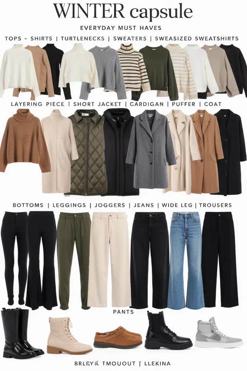 Chic Capsule Wardrobe Outfits 2026 — Minimalist & Seasonal Style Ideas