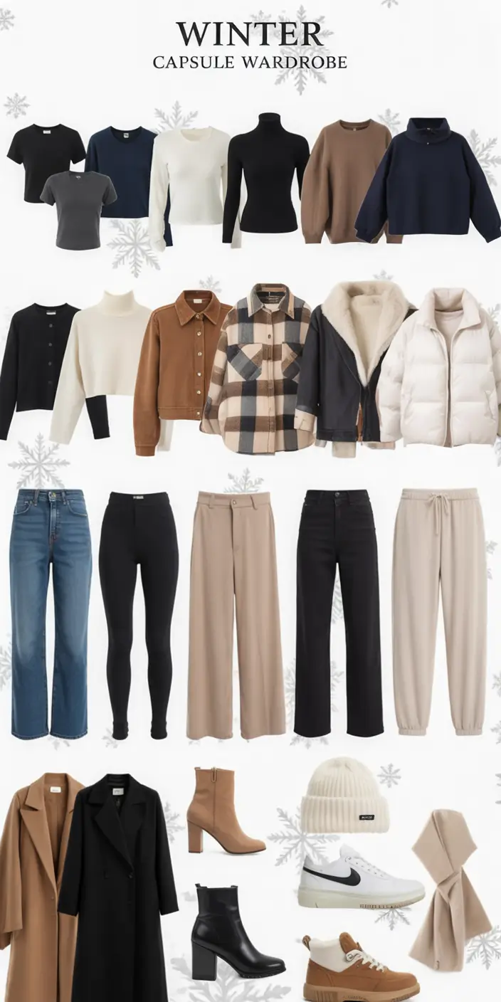 Chic Capsule Wardrobe Outfits 2026 — Minimalist & Seasonal Style Ideas
